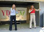 YDR FM Roadshow at The Bandstand, Yeovil - 14-April-20011

Sabrina Isaacs and Michele Bailey aka Suspicion entertain the crowd.  They can be contacted through Huish Episcopi Secondary School, Langport.