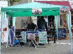 The YDR FM team promote the forthcoming Yeovil Traders' Charity Grasstrack.

Yeovil Bandstand, 20-Oct-2001