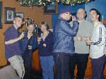 Some of the YDR FM team waiting for Danny to finish his stint...

World Record Attempt - Chicago Rock, Yeovil, 25-Nov-2001