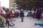 John Crudas, Mayor of Yeovil, opens the Bandstand fund raiser.

YDR FM Roadshow at The Bandstand, Yeovil - August-1999