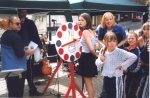 Roll up, roll up with speed clock.

YDR FM Roadshow at The Bandstand, Yeovil - Jul-1999