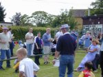 Greg makes sure that there's no foul play in the Ladies tug-of-war.

YDR FM Roadshow at Tall Trees School, Ilchester - Jun-2002