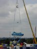 Did he jump, or was he pushed?  For some reason these people were leaping off of a perfectly good crane into an over-sized tea strainer for fun!  Now which one of the YDR fm team's next?

YDR fm Roadshow Truckfest 2002 - Jul-2002